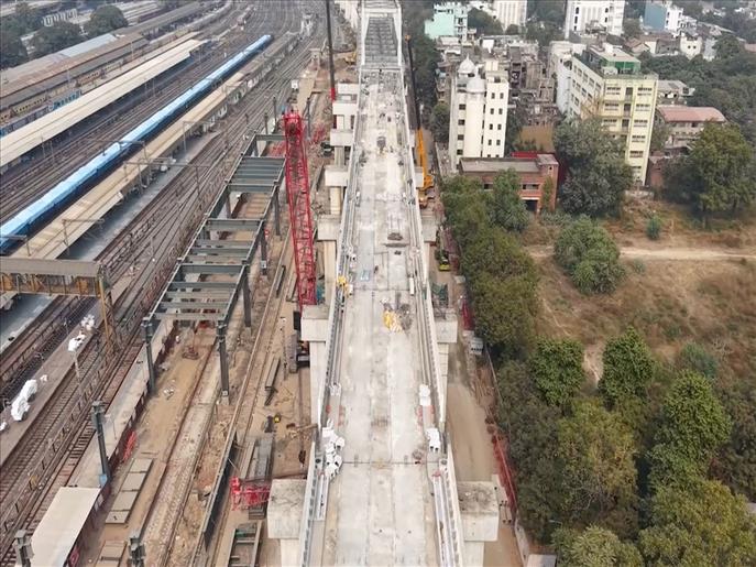 100 m long 'Make in India' steel bridge completed in Ahmedabad for Mumbai-Ahmedabad Bullet train project